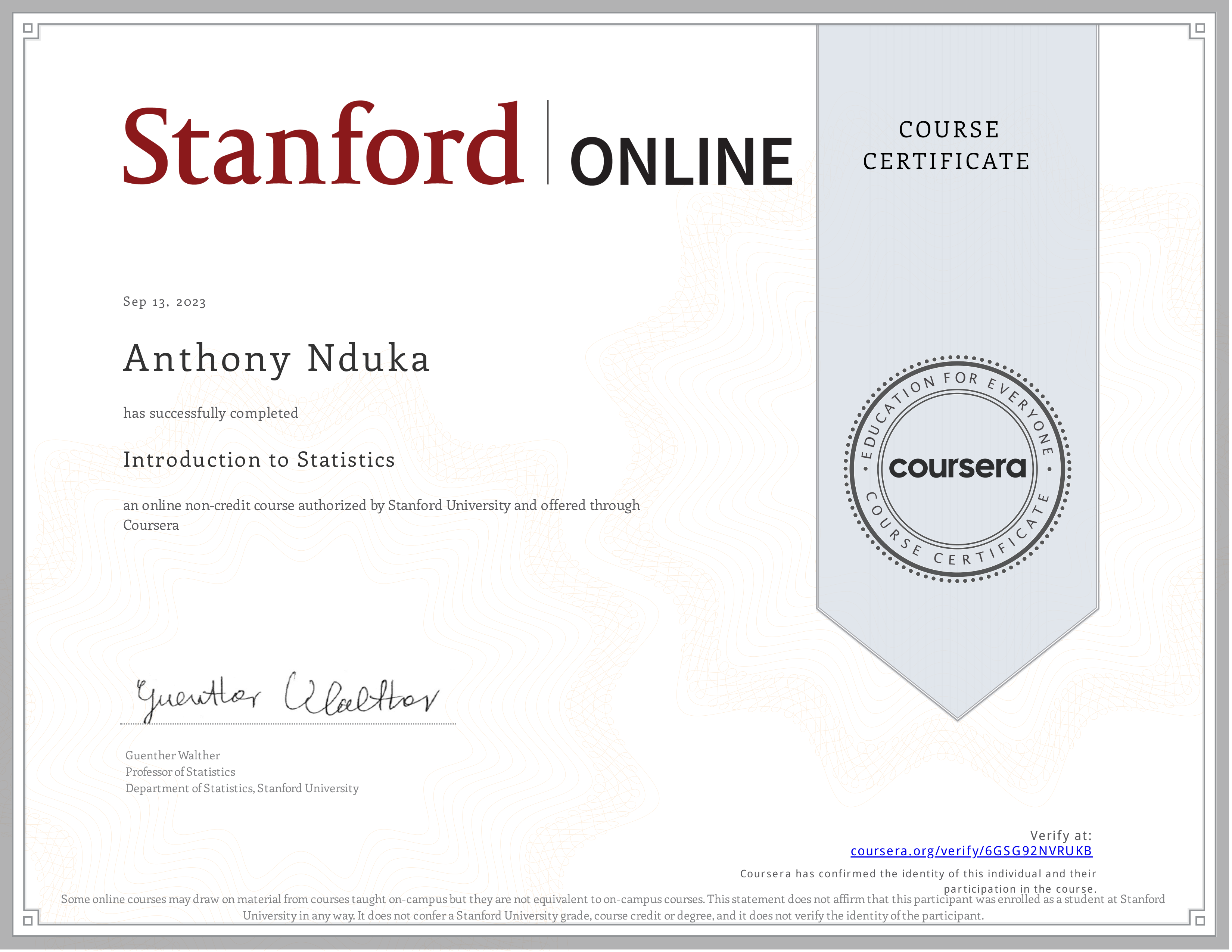 Stanford Statistics